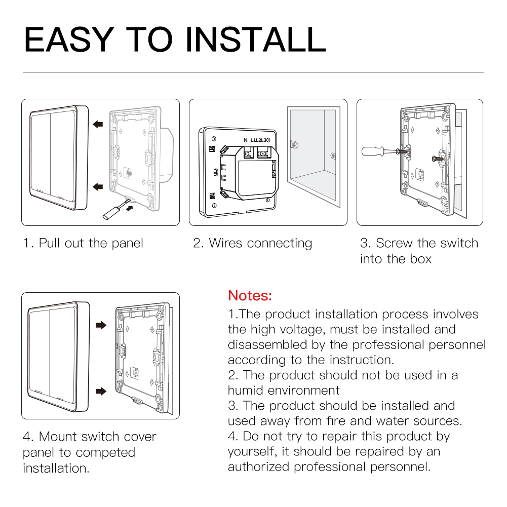 Cheap Smart Switch Work Without Internet Blue tooth Mesh Wireless Remote Control No Wifi Zigbee Required Light Switch Al