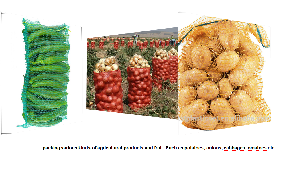 Packaging Solution Purple Polyethylene Raschel/Leno Mesh Bag for Potatoes and Vegetables
