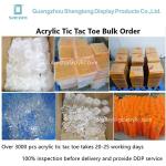 Custom 3d Orange Tic Tac Toe Toys Board Game