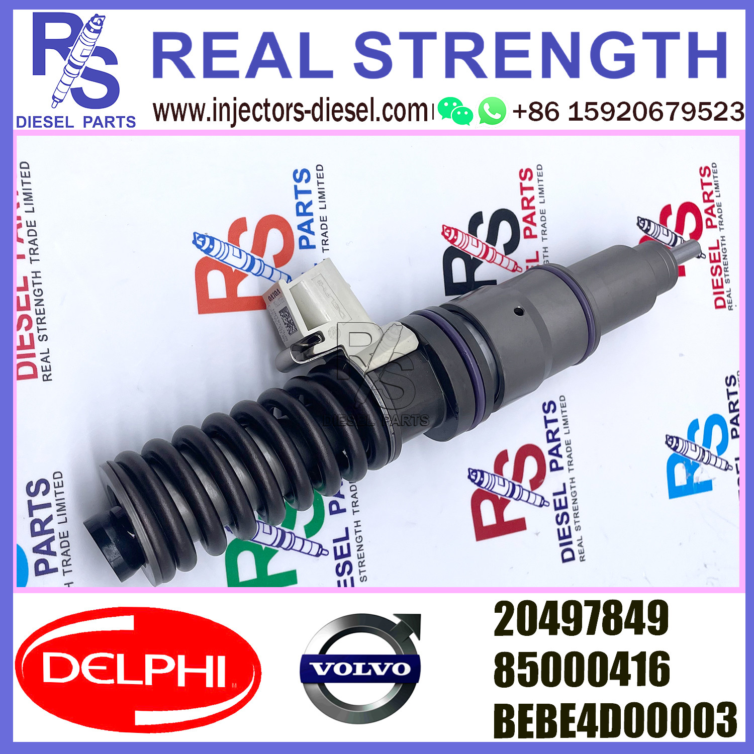 BEBE4D00003 DELPHI Fuel Injector E3.0 20497849 85000416 For V-O-L-V FH12 TRUCK