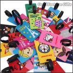 Waterproof High Visibility Color Silicon Luggage Tag Wear Resistance