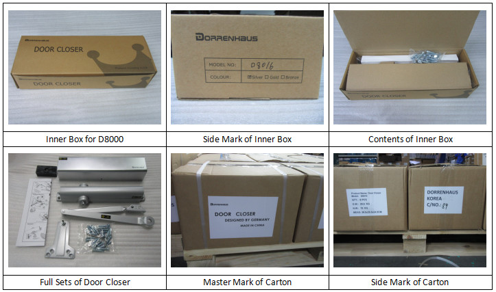 Fire Rated 180 Degree Adjustable Backcheck UL Door Closer