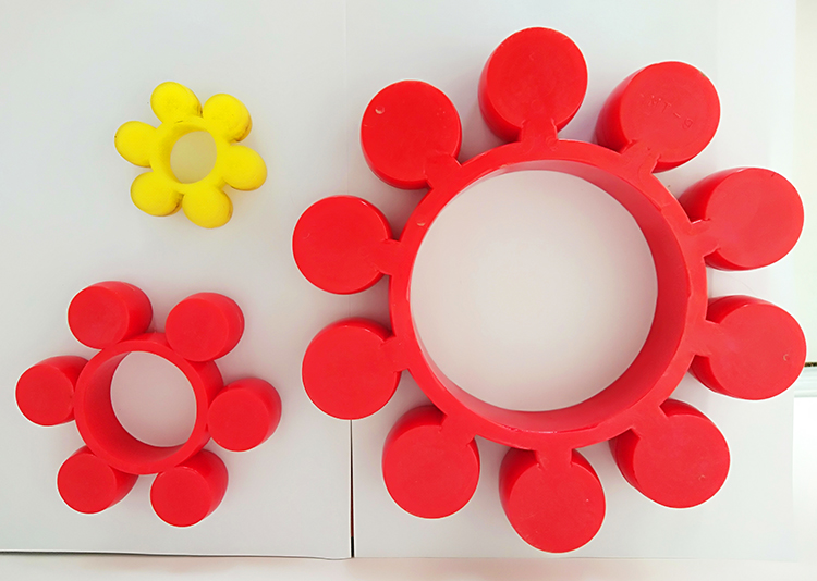MT Flexible Rotex Coupling Inserts Rubber Cushion Plum Blossom Pad