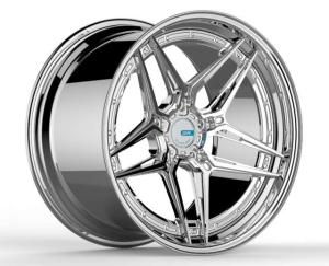 Quality Mirror Polish Two Piece Forged Wheels HUB 66.5mm PCD 5x112 21 Inch wholesale