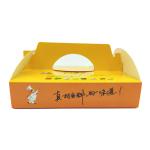 350gsm Food Grade White Card Pizza Box , 4C Printing Pizza Takeout Box