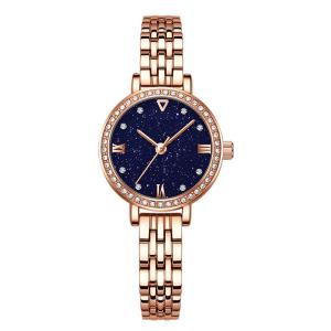 Quality Blue Sandstone Women Quartz Wrist Watch 11mm Thickness 3ATM Antiwater wholesale