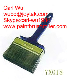 Natural pure bristle Chinese bristle synthetic mix shed fence wall paint brush wood handle plastic handle 5 inch WB-015