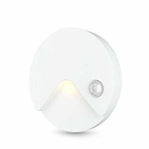 Quality 80mm Diameter 14.5mm Thickness Battery Operated Motion Sensor Light Cold White wholesale