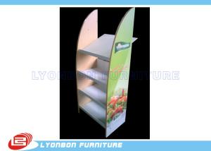 Quality Colorful MDF Floor Display Rack Stand Metal Shelf For Vegetable Selling wholesale