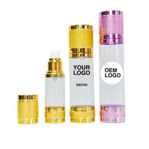 Quality 30ml 100ml AS Rose Gold Airless Lotion Pump Bottles For Essential Oi wholesale