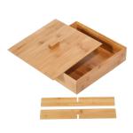 Fruit Serving Bamboo Storage Box Storage Box With Dividers High Strength