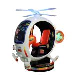 3D Large Helicopter Kiddie Ride Machines Electric Video Game 150W