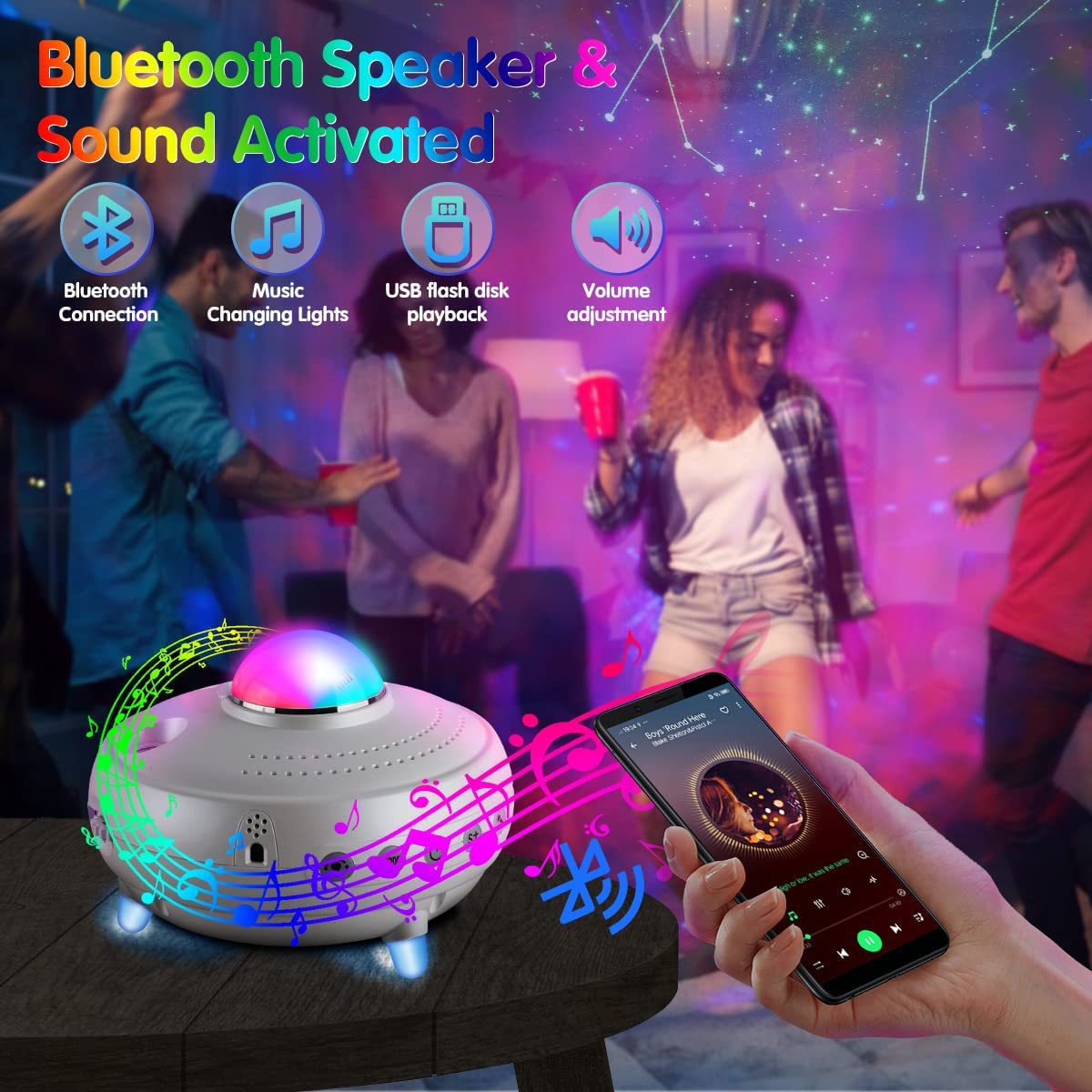2022 New Star Projector Night Light 12 Constellations Projection Night Light for Home Holiday Decoration Gift