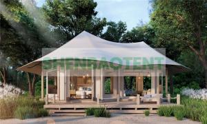Quality Forest Camping Mysterious Luxury Resort Tents Hotels Membrane Structure Custom Designs wholesale