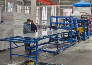 Quality 30-300 Mm Thickness Eps Rock Wool Sandwich Panel Product Line For Cold Storage Room Wall Panels wholesale