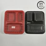 Custom 2-3-4 Compartment PP Hot Food Takeaway Bento Boxes Eco Friendly