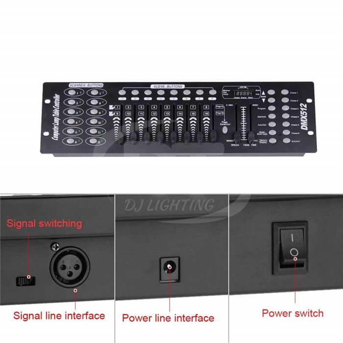 DC12V-DC24V Input Voltage Stage Light Controller for Professional DJ Performances