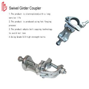 China Q235 British Swivel Girder Coupler BS1139 EN74 Standard Scaffolding Sleeve Coupler on sale