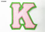 Greek Customized Size Chenille Varsity Letters Heat Seal Refined Craftwork
