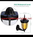 Solar Lights Flickering Flames Wall Lights 96 LED Solar Wall Lights Outdoor