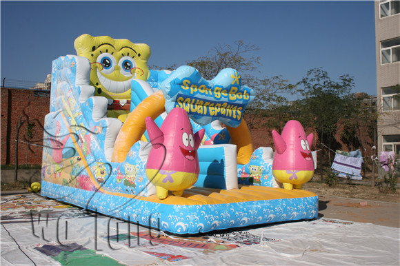 commercial kids spongbob inflatable slide