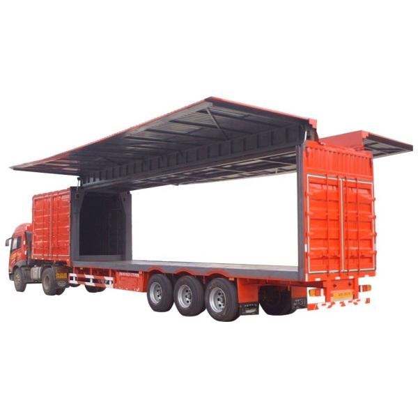 2/3 Axles Heavy Duty Truck Body Food Hydraulic Cylinder Drop Side Cargo Box Side