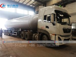 Quality 3 Axles 49100L Q370R Tank Semi Trailer For Liquid Ammonia Transport wholesale
