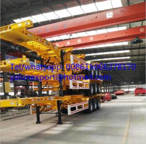Quality Skeletal chassis 20ft 40ft container trailer wholesale