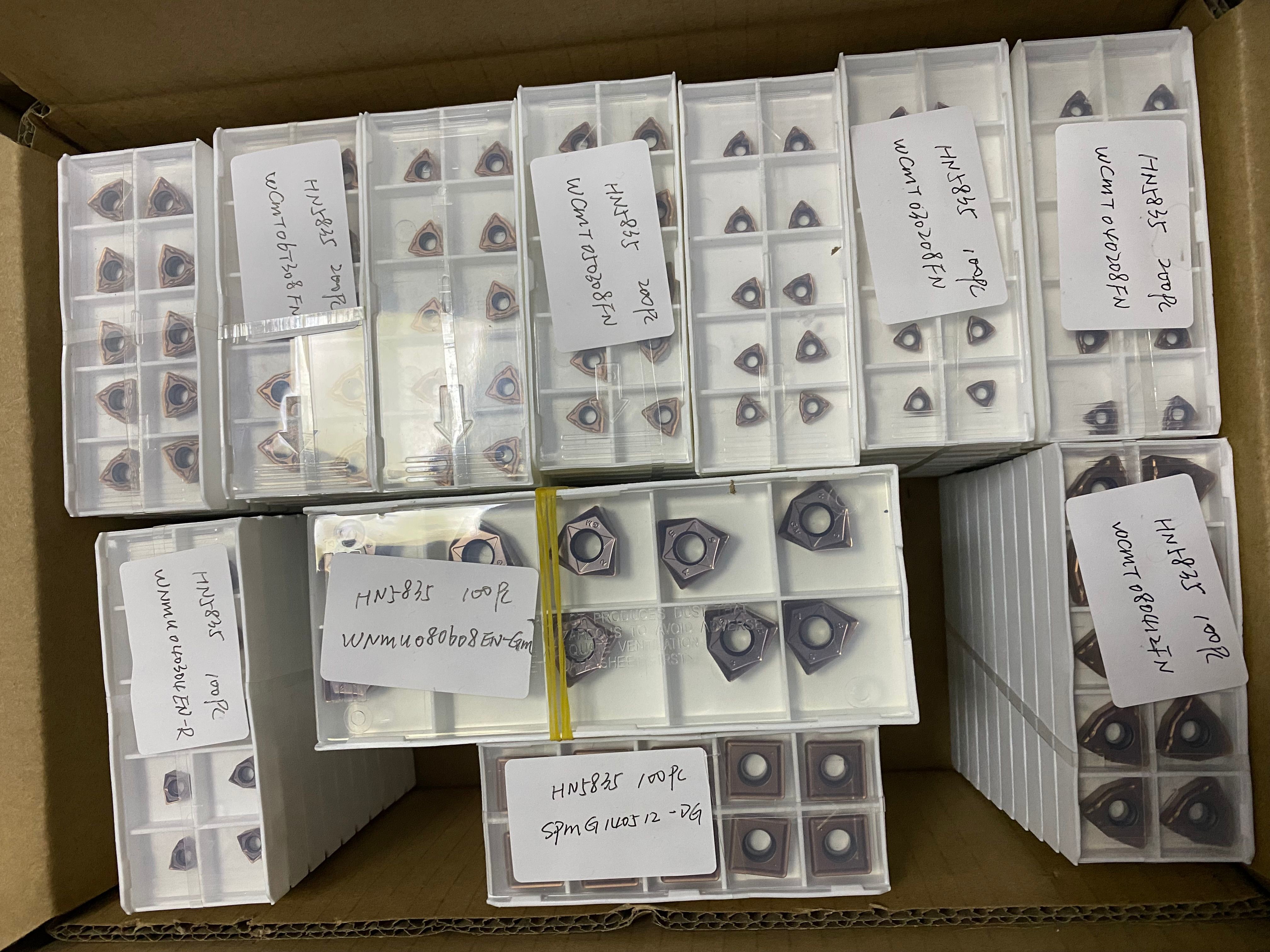 16ERAG60 Carbide Threading Insert 16IR PVD Coating For Metal CNC