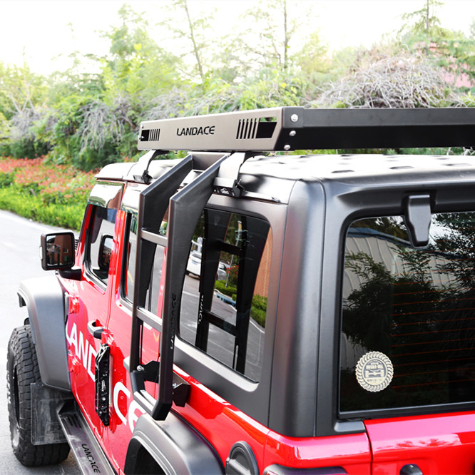 Black Stainless Steel Aluminum Alloy Cargo Baskets Platforms Car Roof Racks G.W 20kg