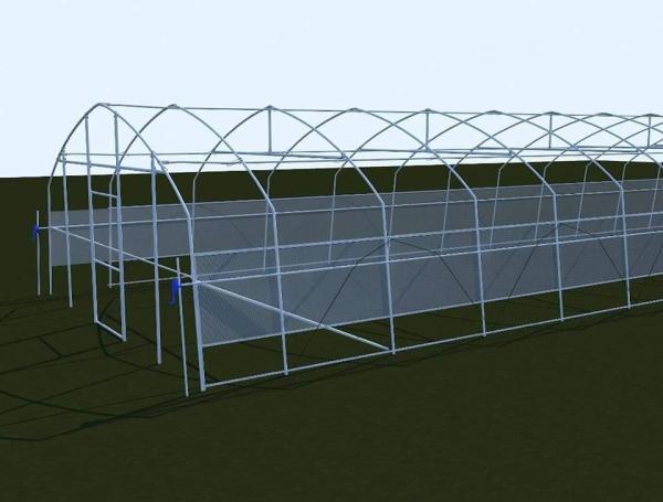 Agriculture Plants Growing Steel Frame Single Span PE Film Greenhouse For