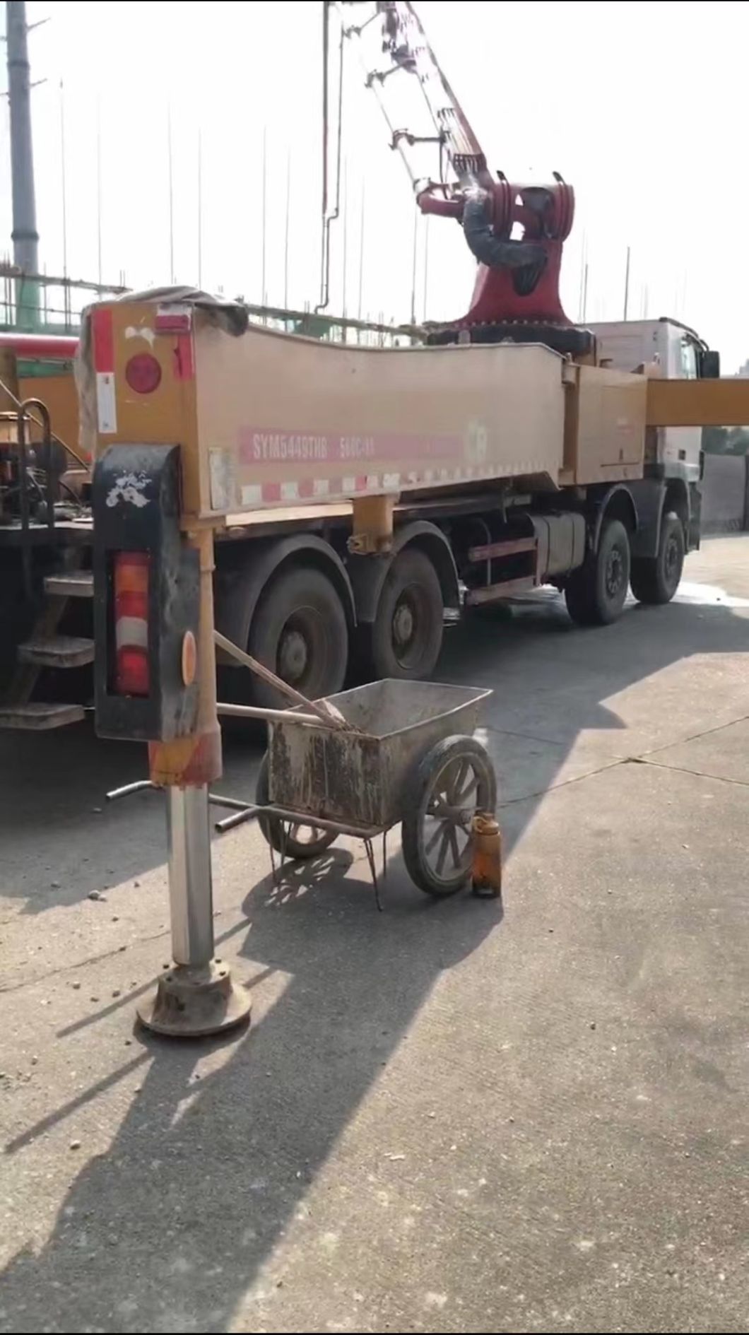 2019 Sy 56m Concrete Pump on Benz Truck Concrete Boom Pump