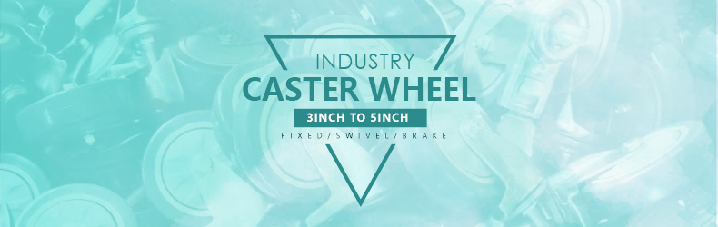 Industrial Caster Trolley Swivel Plate PVC Furniture Caster Wheel