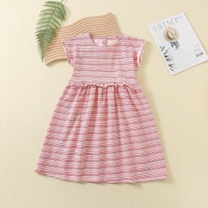 Quality Baby Girl Dress Clothes Floral Print Baby Summer Dress Toddler Girl Sleeveless 100% Cotton Flower Casual Dresses wholesale
