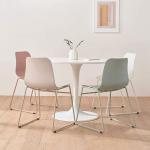 Contracted High Durability Dsw Dining Chair Pastel Tones Self Assembled