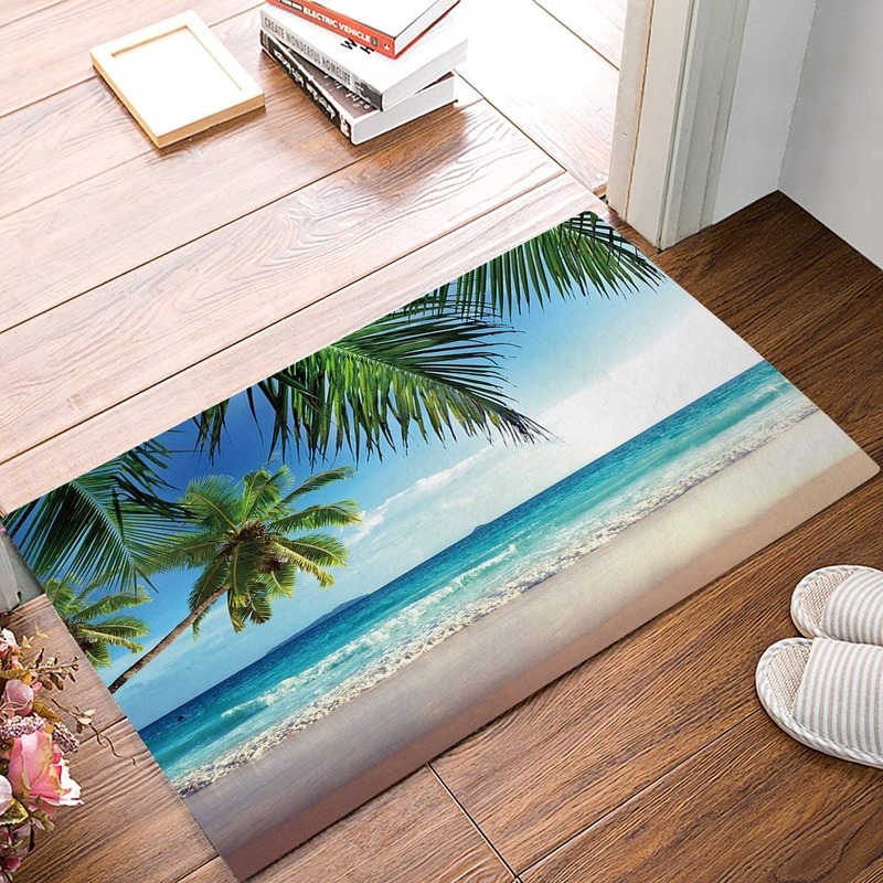 Minglu BFM-012 Customer OEM Designed Rubber Non Slip Welcome Door Mats Kitchen Bath Floor Mats