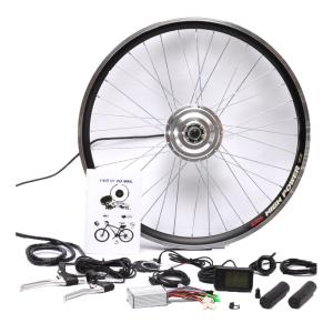 Quality wuxing thumb throttle 36V 48v 250W 350W 500W BPM geared electric bike kits/rear wheel electric bike kit wholesale