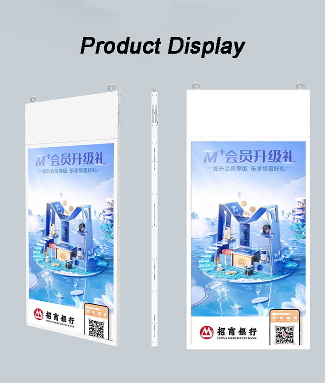 Dual Sided Digital Signage High Brightness Integrated Double Sided Window Advertising Display Screen