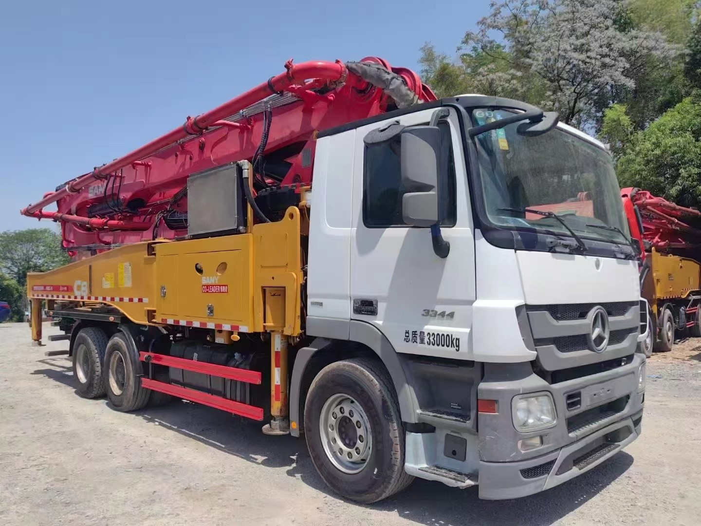 Mercedes Benz chassis 49m truck mounted concrete pump truck Sany Heavy Industry price