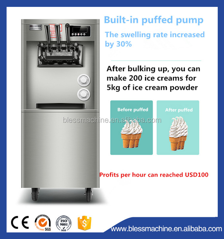 3flavor and 1 mix soft serve ice cream machine the perfect solution for your business