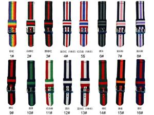 Quality 20mm 22mm 18mm Nylon Watch Strap Polyester Waterproof Thickened wholesale