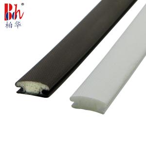 Quality PU Foam Sliding Wardrobe Door Seals Strips Anti Collision With 13mm Base Width wholesale