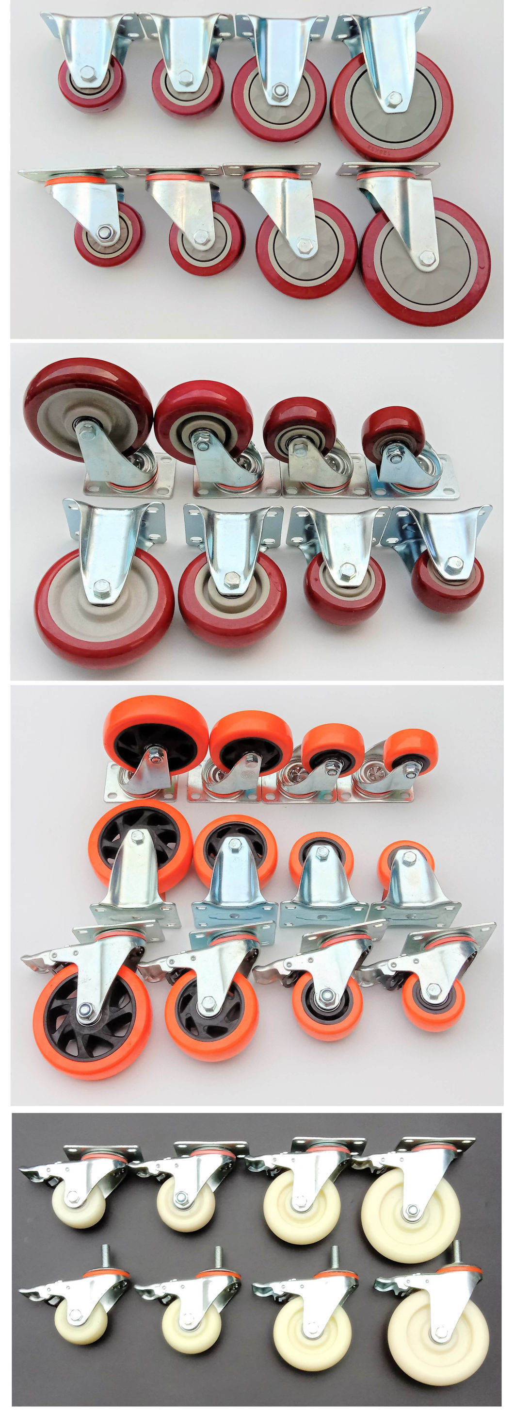 2 3 4 Inch Industrial Medical Workbench Heavy Duty Casters Wheels