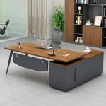 Modern Wooden Executive Desks Business Type L Shape Office Desk with Long Size