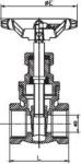 NPT BSP Alloy Steel Gate Valve Brass For Oil Gas / Brass Water Gate Valve