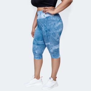 Quality High Waisted Plus Size Yoga Pants Tie Dye Leggings Fitness Running Anti Pilling wholesale