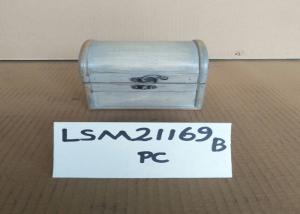 Quality Ivory White 13x13.5 Wood Storage Trunks Chests wholesale
