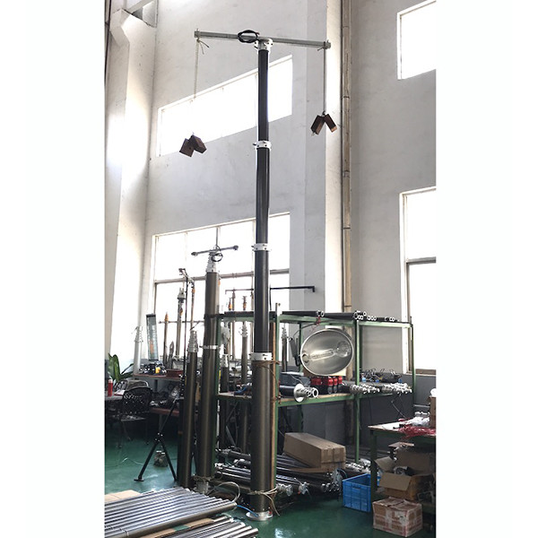 6m pneumatic telescopic mast/telescoping mast/aluminum telescopic mast/CCTV poles
