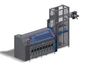 High Speed Automatic Hot Melt Glue Labeler Feeding Station Machine