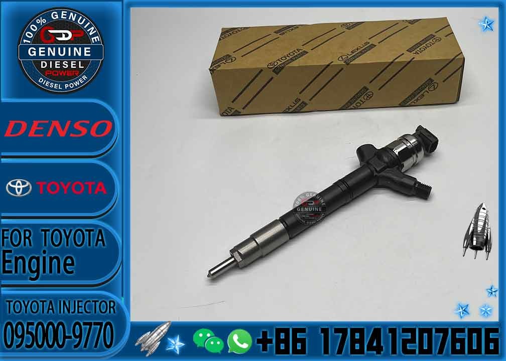 Genuine brand new common rail diesel injector 095000-9770 095000-9771 23670-51041 fuel injector for TOYOTA 1VD-FTV 23670